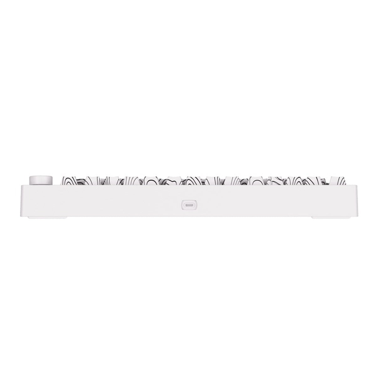 MonsGeek M1 V5 Contour Lines Aluminum Case Multi-Mode RGB Hot-Swappable Mechanical Keyboard (White) (Akko V3 Piano Pro Switch)
