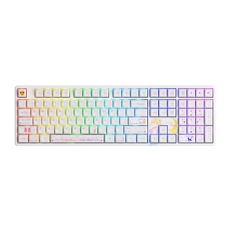 Akko Sailor Moon Crystal 5108B Plus Multi-Modes RGB Hot-Swappable Mechanical Keyboard (Gateron Orange - Lubed)