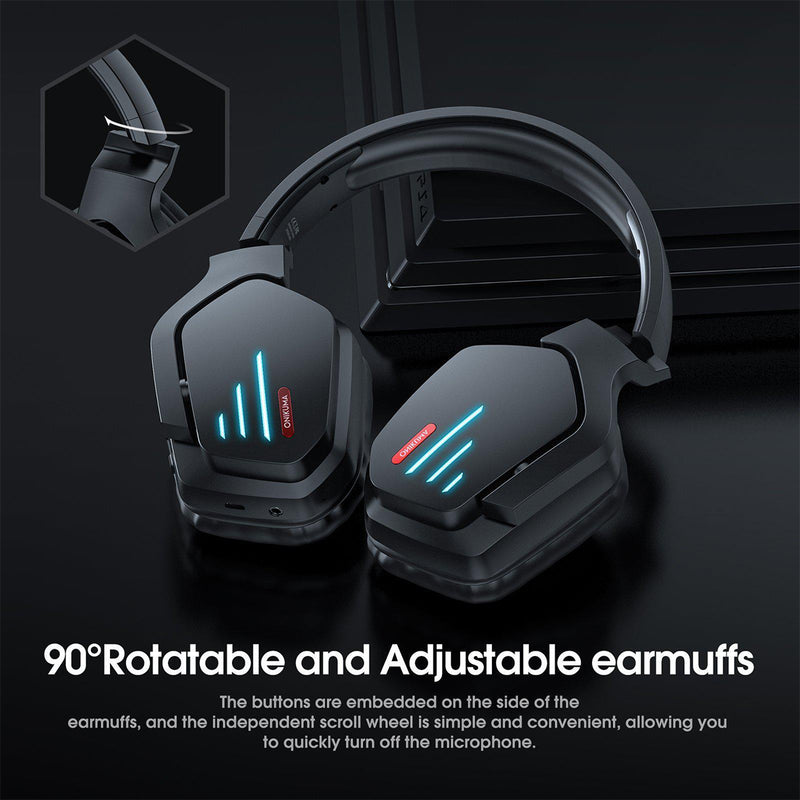 Onikuma B60 Wireless Gaming Headset (Black)