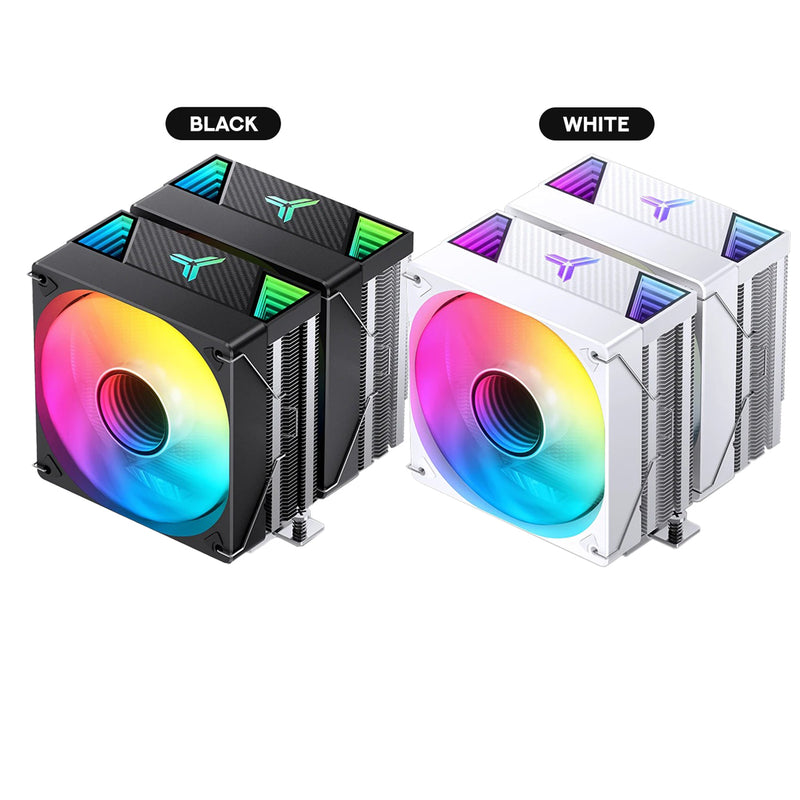 Jonsbo CR-3000 ARGB 120MM Dual-Fan / Dual-Tower CPU Cooler (Black, White)