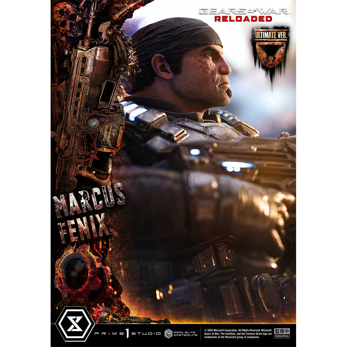 Real Elite Masterline Gears of War: Reloaded Marcus Fenix | DataBlitz
