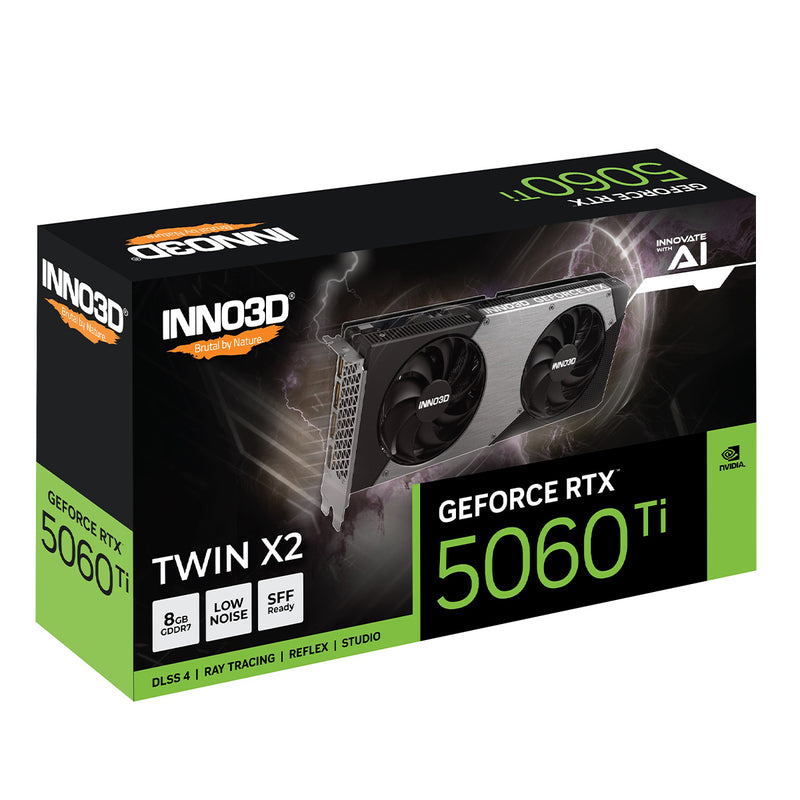 INNO3D GeForce RTX 5060 Ti Twin X2 8GB GDDR7 Graphics Card (N506T2-08D7-193075N)