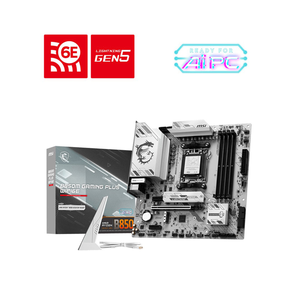 MSI B850M Gaming Plus WiFi6E DDR5 AMD Motherboard