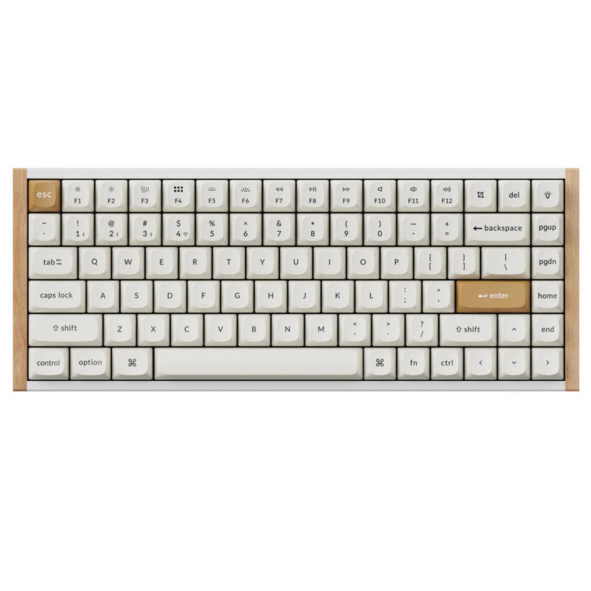 Keychron K2 HE Special Ed. Hot-Swappable RGB Backlight 75% Wireless Magnetic Switch Custom Keyboard - White (Gateron Double-Rail Magnetic Nebula Switch) (K2H-Q1)