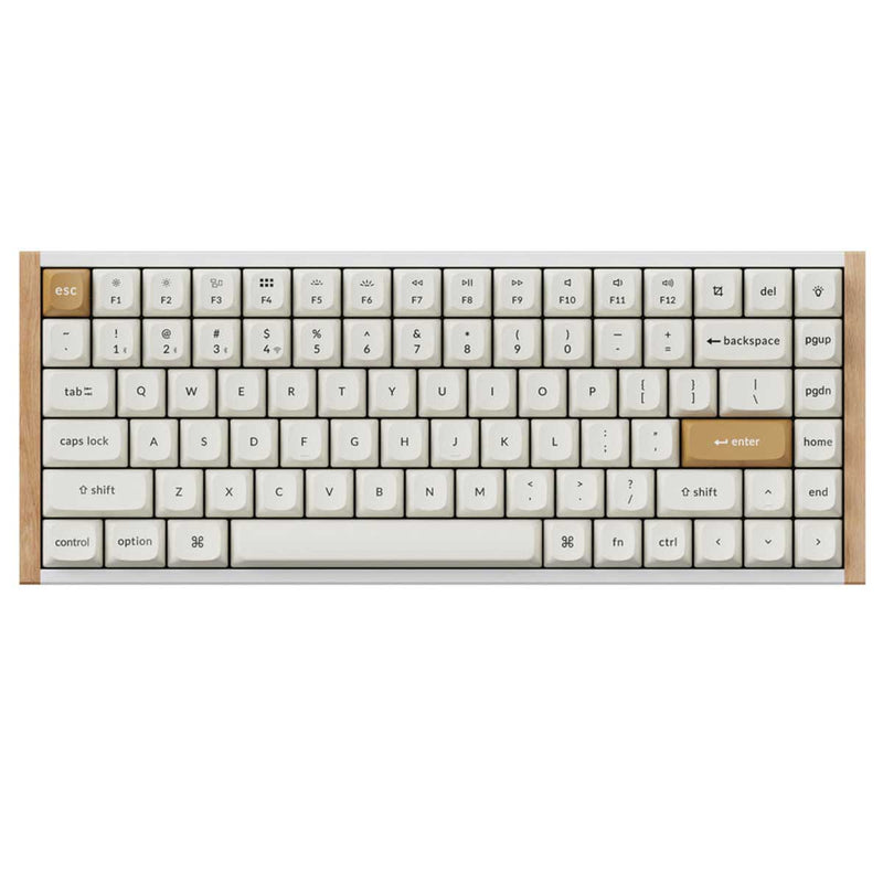 Keychron K2 HE Special Ed. Hot-Swappable RGB Backlight 75% Wireless Magnetic Switch Custom Keyboard - White (Gateron Double-Rail Magnetic Nebula Switch) (K2H-Q1)