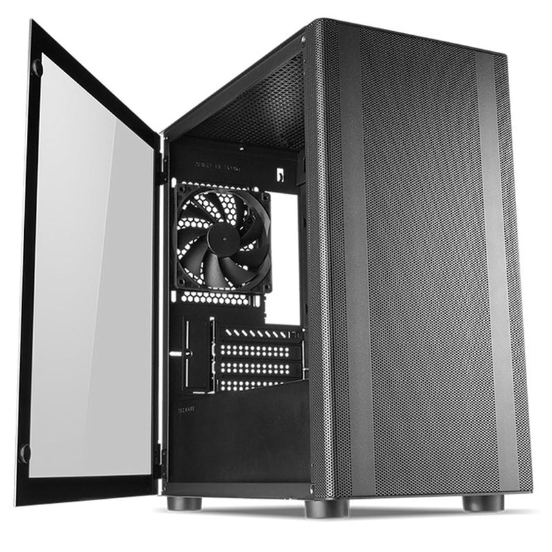 Tecware Flatline High Airflow mATX Case (Black)