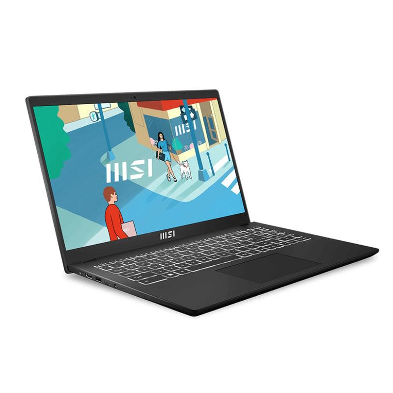 MSI Modern 15 B13M-1026PH Laptop (Classic Black) | 15.6" FHD (1920x1080) IPS | i5-1335U | 16GB RAM | 512GB SSD | Iris Xe Graphics | Windows 11 Home + MS Office Home & Student 2021 + MSI Sleeve Bag GP