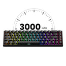 MonsGeek FUN68 HE Black Transparent Tri-Mode RGB Mechanical Keyboard (Flash Magnetic Switch) (103-FN68A-003)