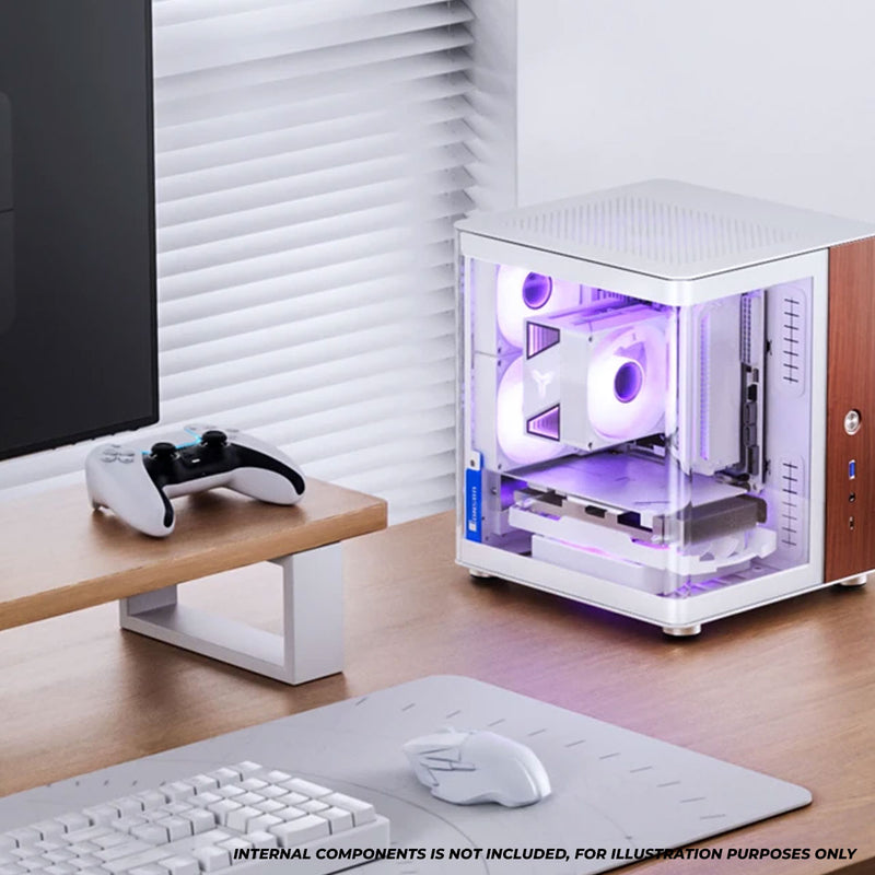 Jonsbo TK-0 ITX Separated Cabinet Computer Case (Black, White)