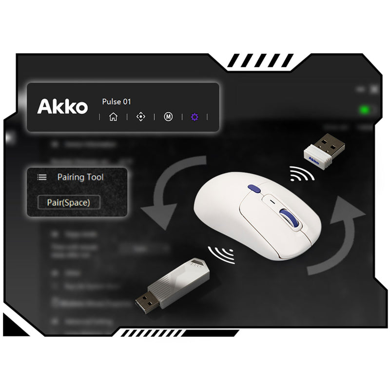 Akko Pulse 01 8K Gaming Mouse (White)