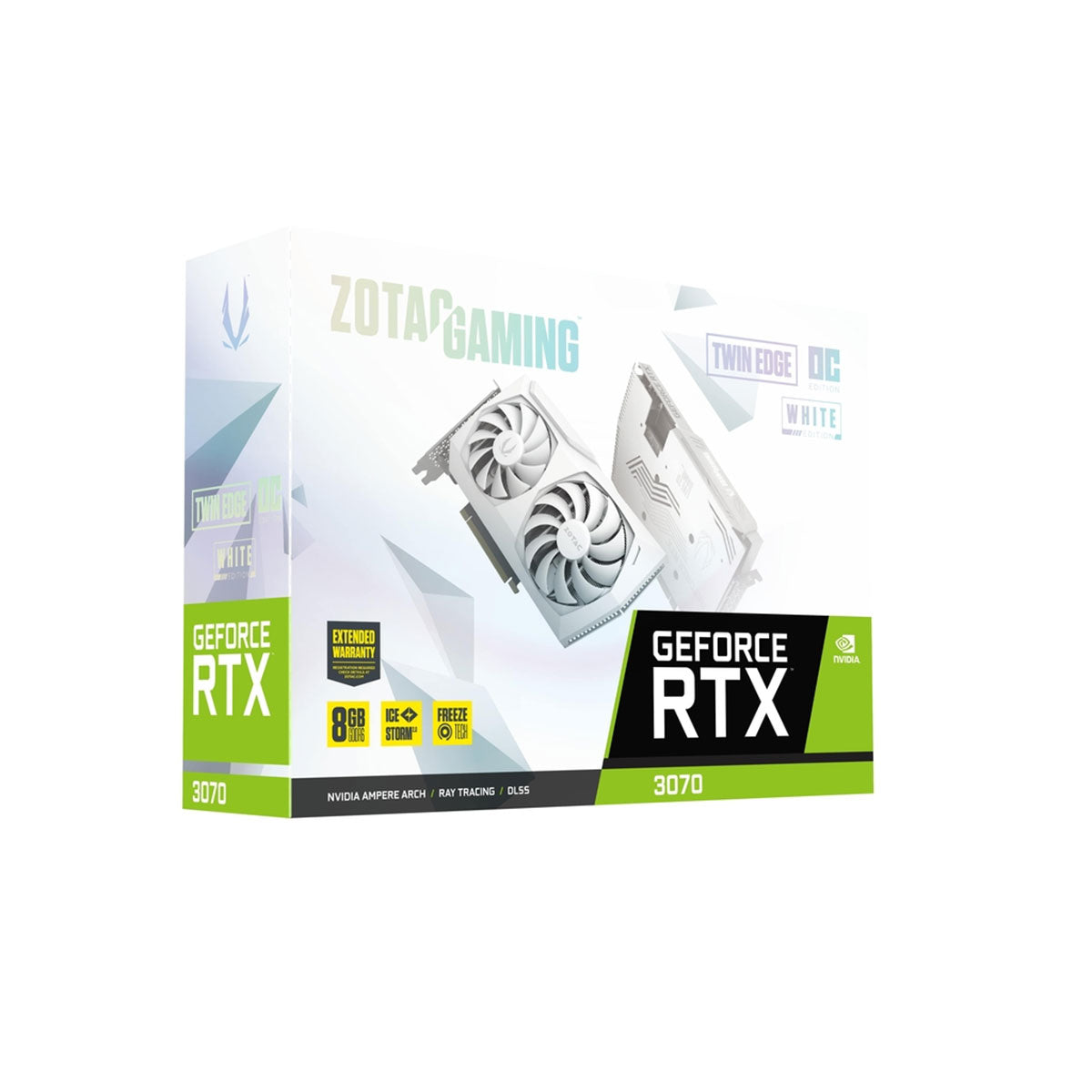 Zotac Gaming GeForce RTX 3070 Twin Edge OC LHR 8GB GDDR6 Graphics Card (White) (ZT-A30700J-10PLHR)