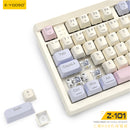 E-Yooso Z-101 RGB 101 Keys Tri-Mode Hot-Swappable Mechanical Keyboard White/Pink/Purple
