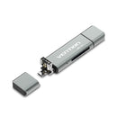 Vention USB 2.0 Multi-function Card Reader - USB-C + USB 2.0 + Micro-B + TF + SD (Gray) (CCJH0)