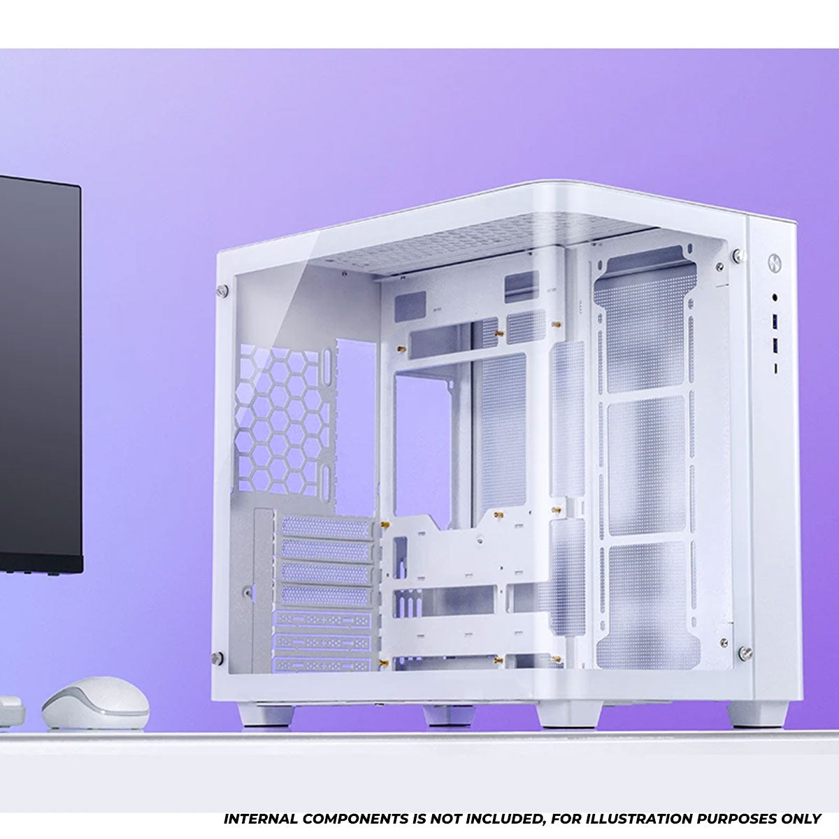 Jonsbo TK-3 ATX Separated Cabinet Computer Case (Black, White)