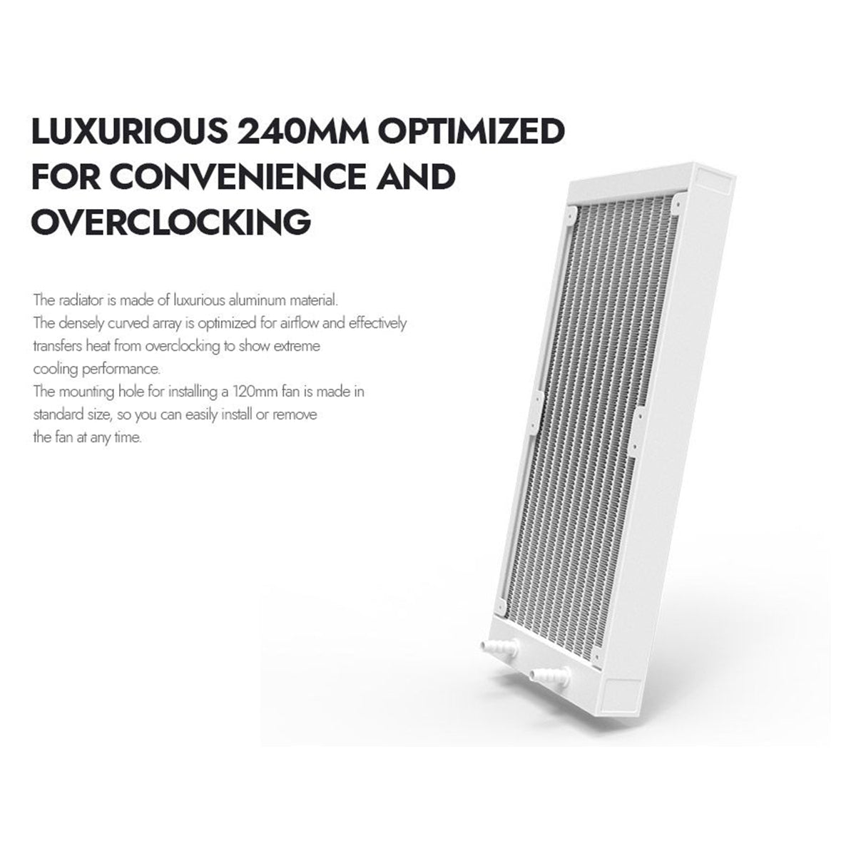 DarkFlash Wave DV240S ARGB AIO 240mm Liquid CPU Cooler (White)