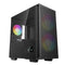 Deepcool CH360 Digital Micro Tower Mini-ITX/Micro ATX Case With Digital Display Screen With Tempered Glass Window