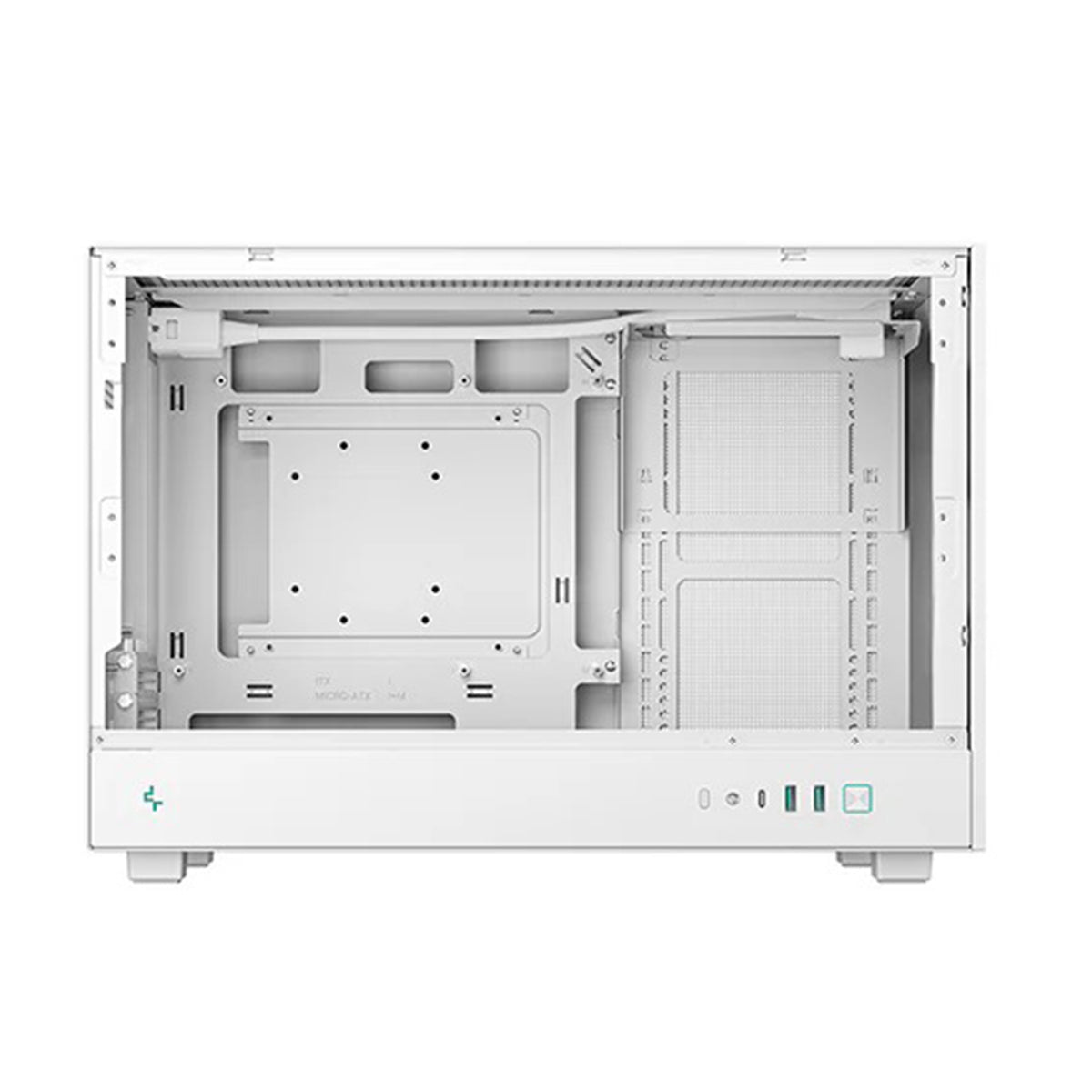 Deepcool CH260 High Airflow Mesh Panels M-ATX Compact Case (Black, White)