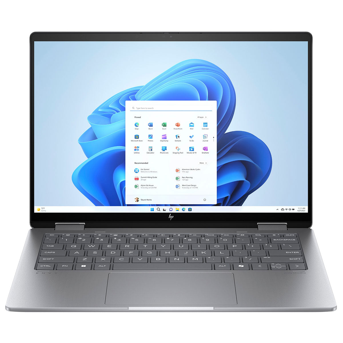 HP Envy X360 14-FC0066TU 2-in-1 Laptop (Meteor Silver)