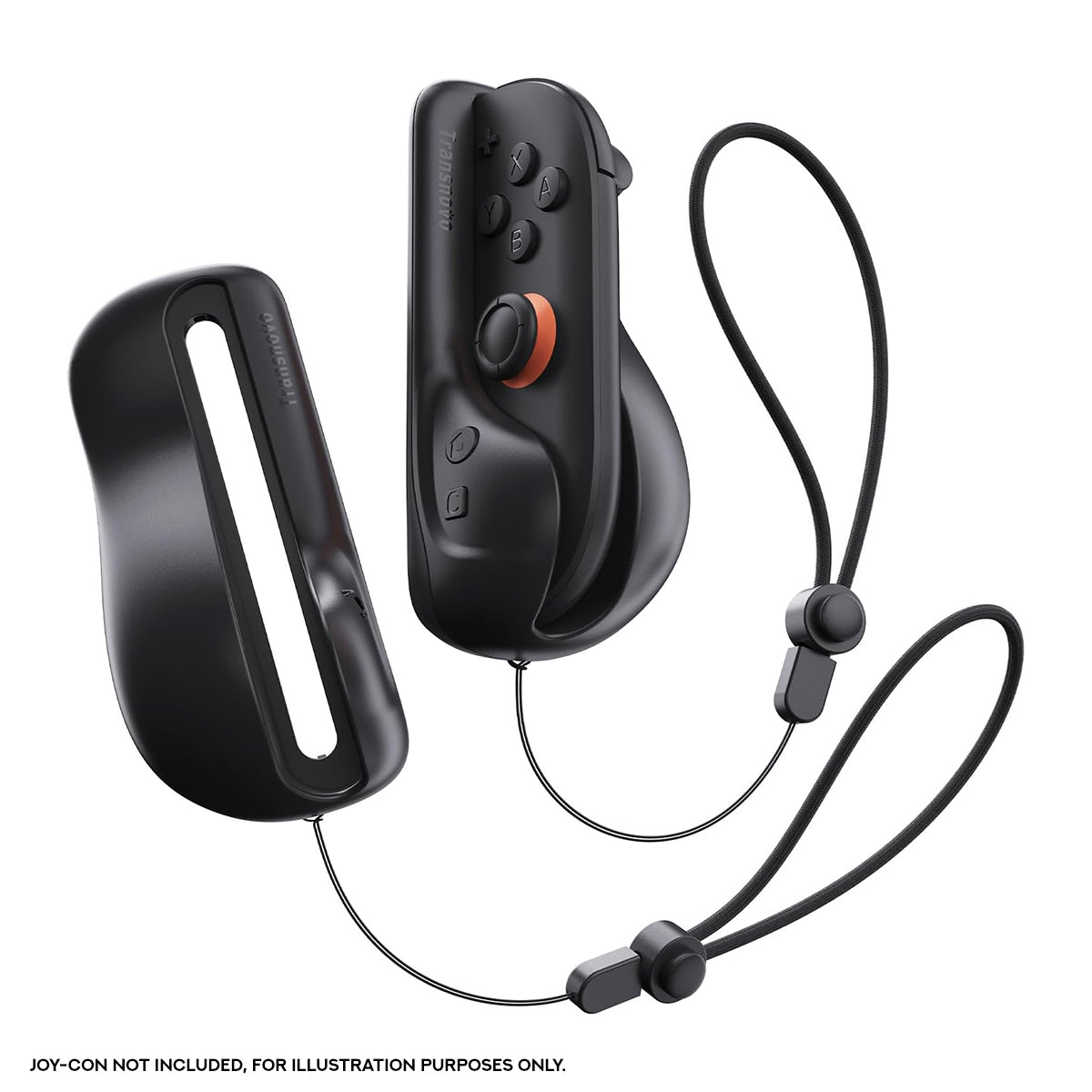 Transnovo Ergonomic Mouse Grip 2-Pack for Nintendo Switch 2 (Black)