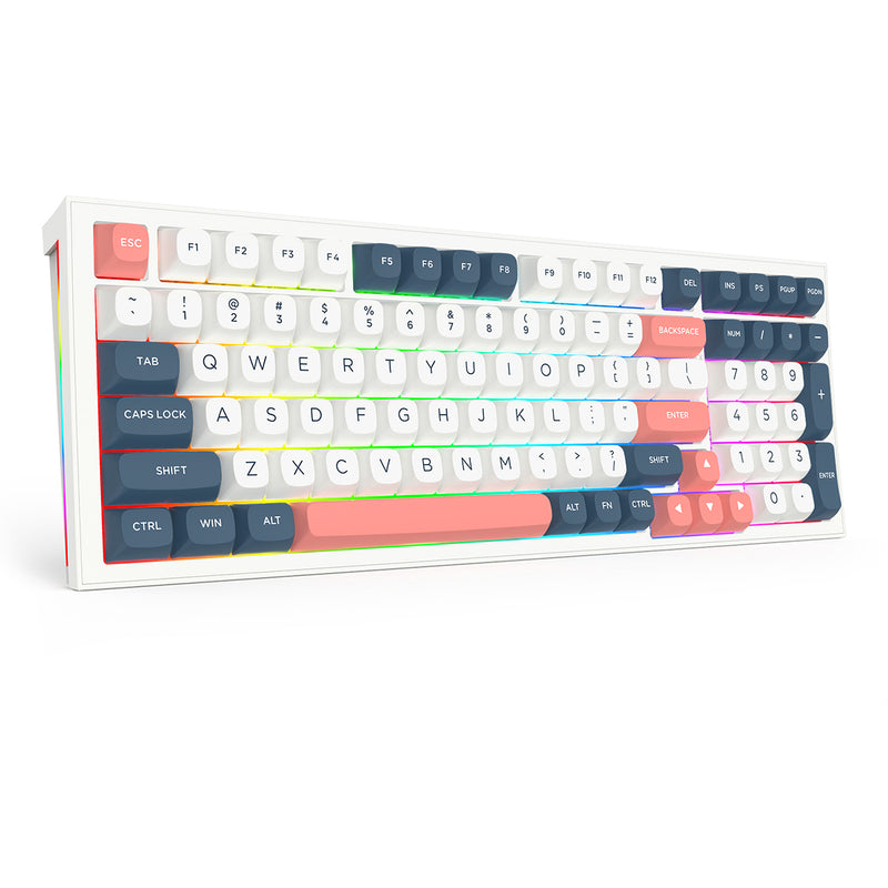 Redragon K723WBR RGB Flamberge Pro 98 Keys 96% Hot-Swappable Wireless Mechanical Gaming Keyboard