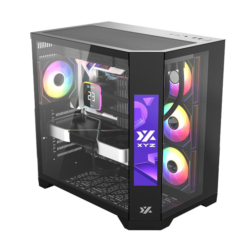 XYZ Neutron ATX 2D Glass Panoramic Tempered Glass PC Case