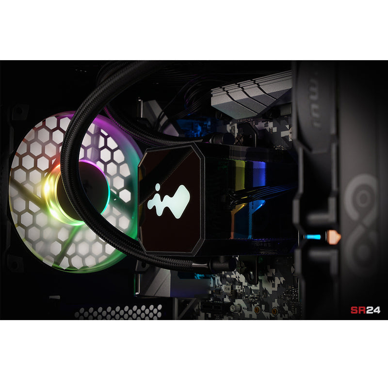 InWin SR24 240MM ARGB AIO Twin Turbine Liquid CPU Radiator Cooler
