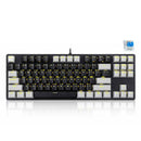 E-Yooso Z-87 Yellow Single Light 87 Keys Wired Mechanical Keyboard Black/Grey (Blue Switch)