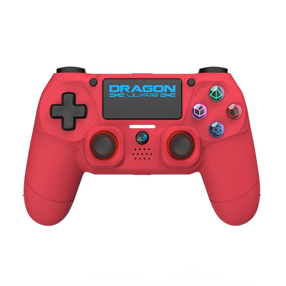 Dragonwar Dragon Shock 4 Wireless Controller Compatible For PS4/PC/Mobile (Red) (GSPS4-RD)