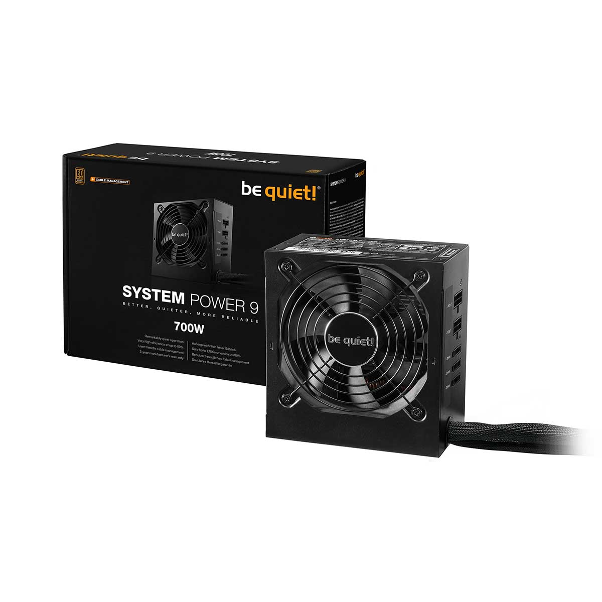 Be Quiet! System Power 9 700W 80+ Bronze Semi-Modular Power Supply (SM-CM-700W)