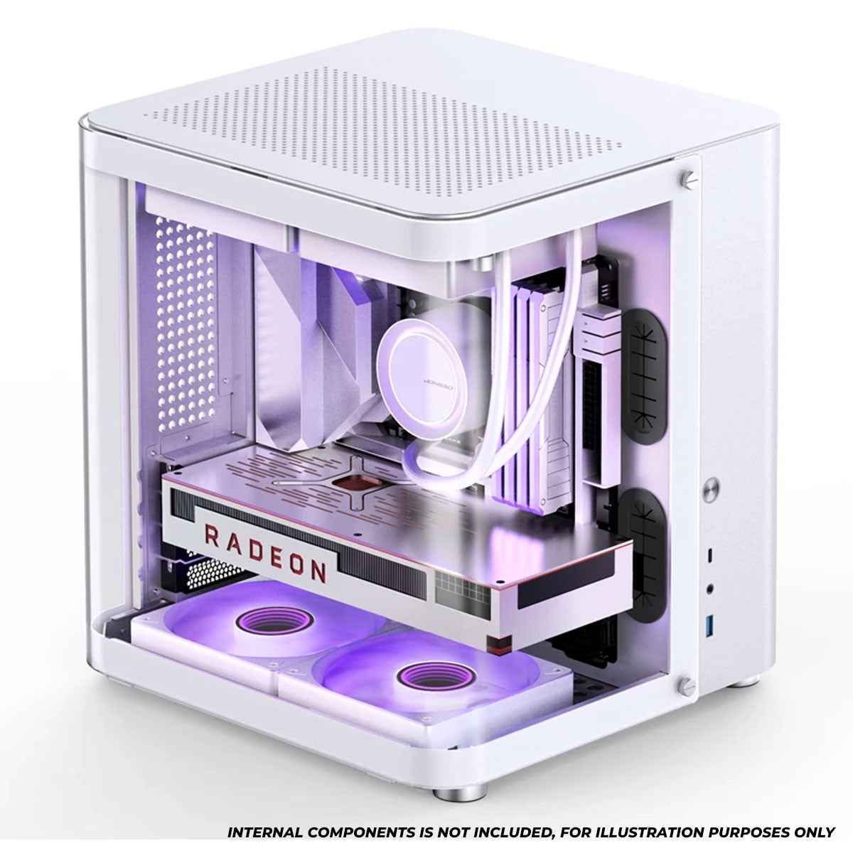 Jonsbo TK-1 M-ATX Separated Cabinet Computer Case (Black, White)