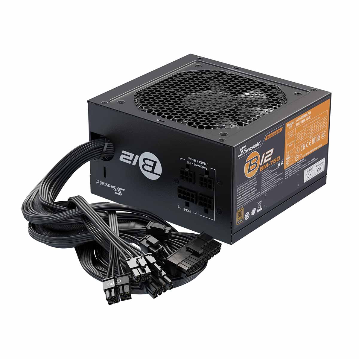 Seasonic B12 BM-750 750W 80+ Bronze Semi-Modular Power Supply