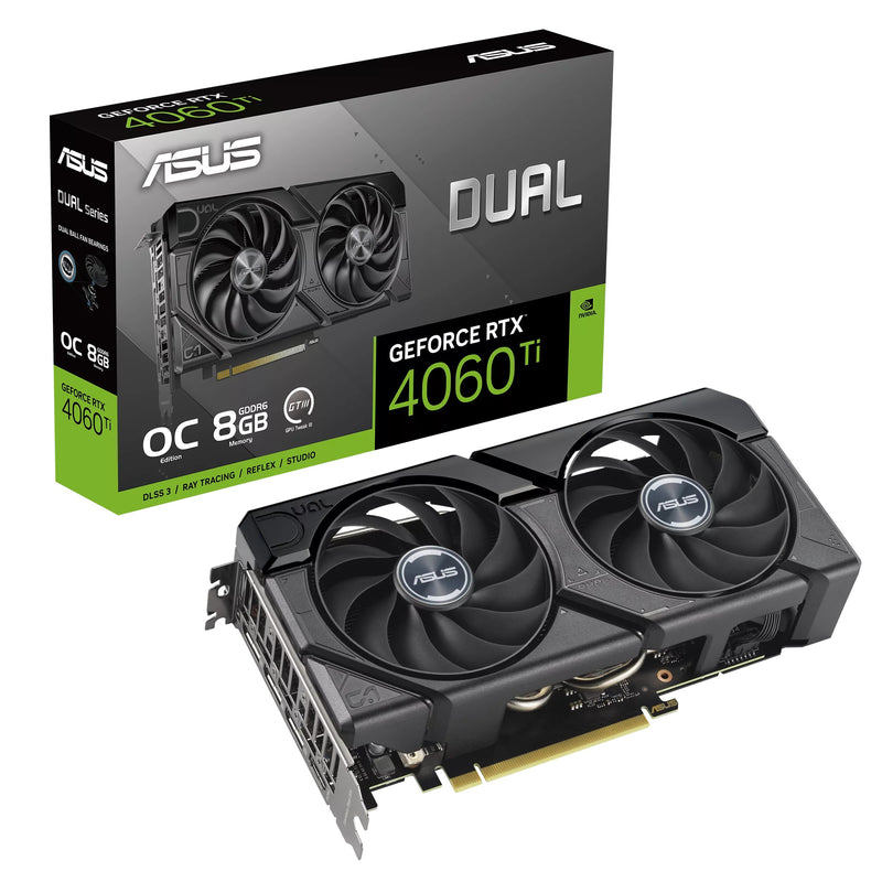 Asus Dual GeForce RTX 4060 Ti EVO OC Edition 8GB GDDR6 Graphics Card