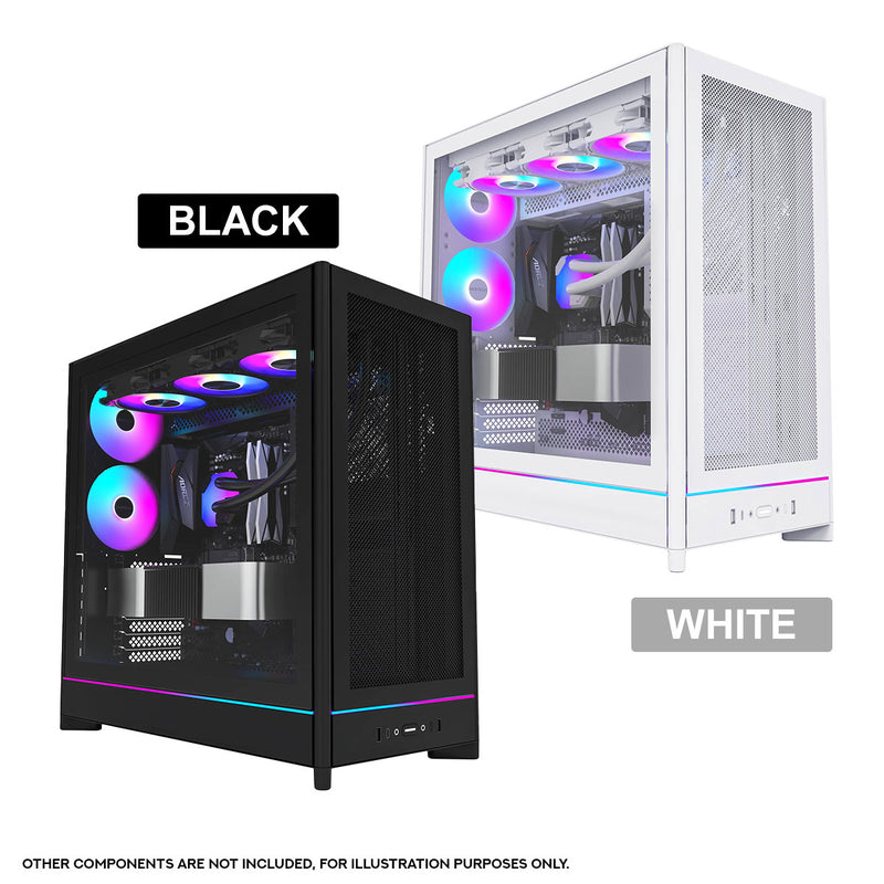 Montech HS01 Pro ATX Mid-Tower Mesh Front & TG Side Panel PC Case | DataBlitz