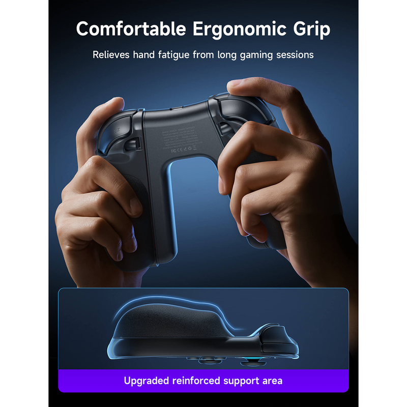 JSAUX JoyVerse Series Dual Grip for Nintendo Switch 2 Joy-Con (Black) (GP0401)
