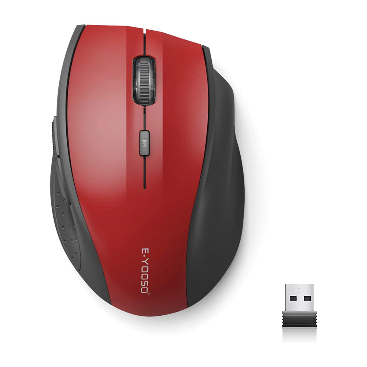 E-Yooso E-1010 Wireless Mouse (Red)
