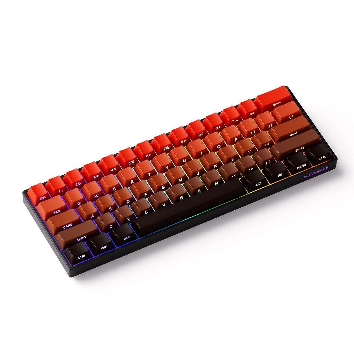 MonsGeek FUN60 Pro SP Shine-Through Blaze Gradient Multi-Mode RGB Mechanical Keyboard