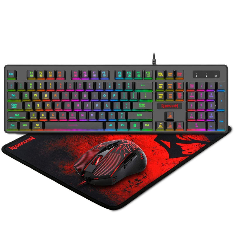 Redragon Gaming Essentials 3 In 1 Set (Keyboard/Mouse/Mousepad) (S107)