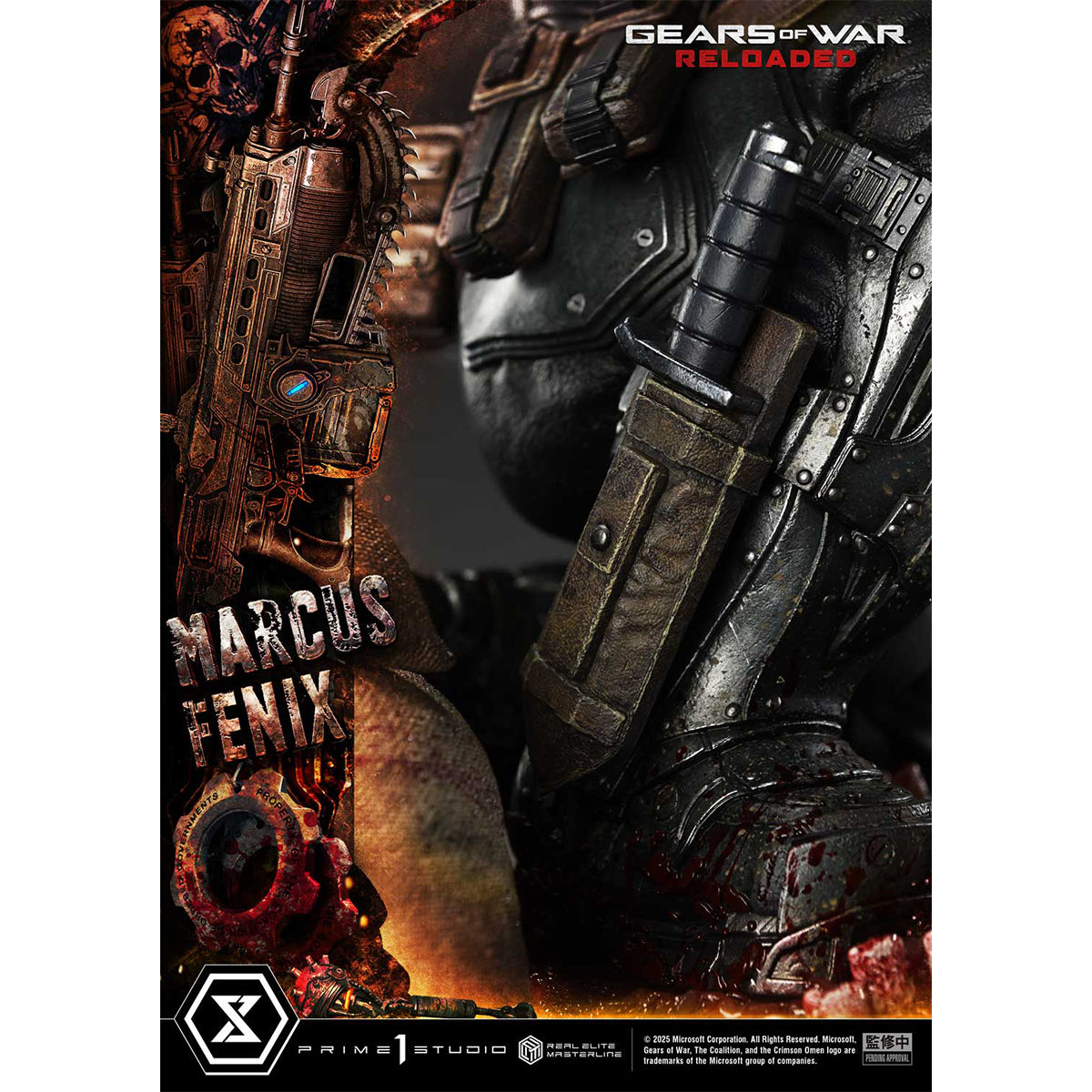 Real Elite Masterline Gears of War: Reloaded Marcus Fenix | DataBlitz