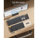 ProtoArc K110-A Full Size Backlit Aluminum Bluetooth Keyboard