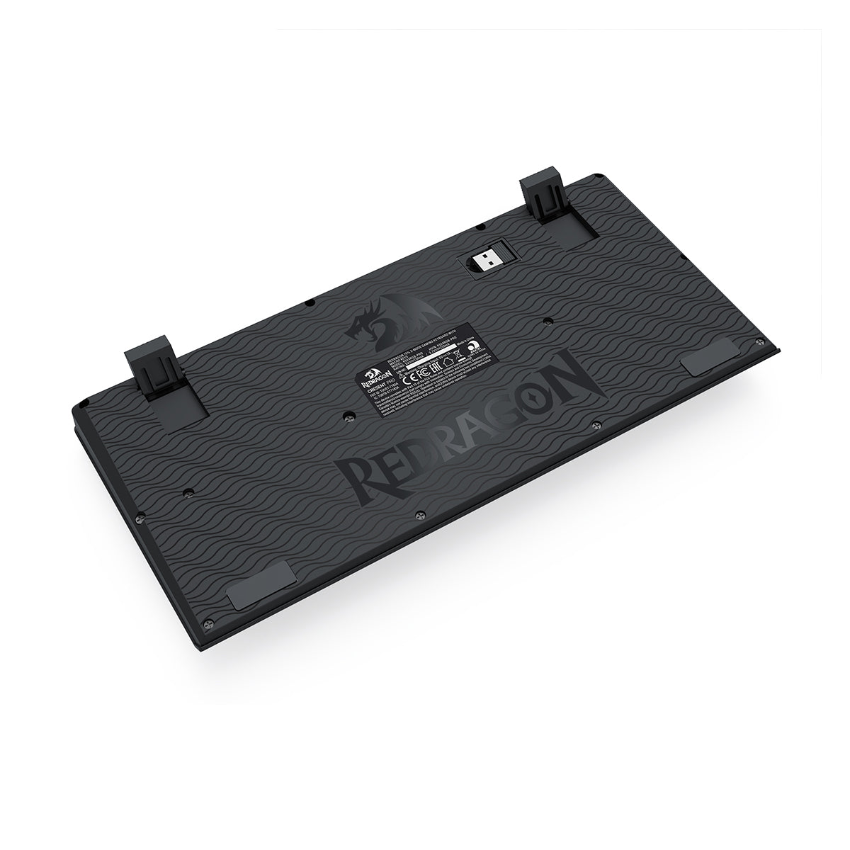 Redragon K524RGB-Pro Crescent Pro 75% Tri-Mode Gaming Keyboard with Macro Keys (Black)