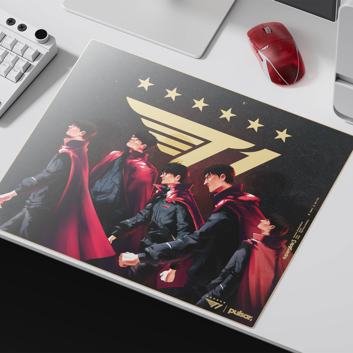 Pulsar Superglide3 Glass Mouse Pad T1 Edition Gold Dynasty
