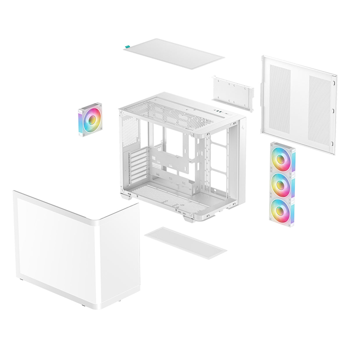 DeepCool CG530U 4F Panoramic Curved Glass Dual Chamber ATX PC Case 