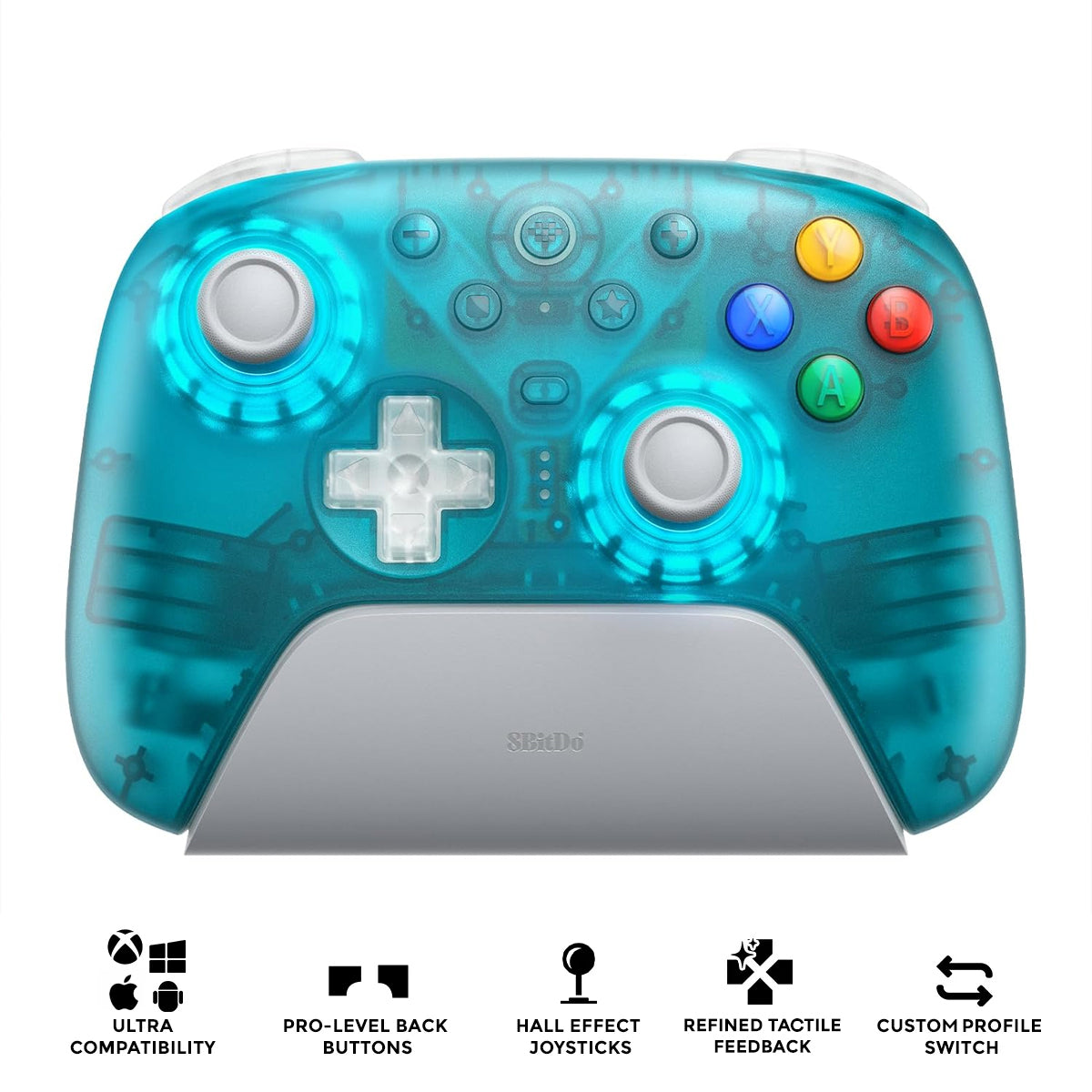 8BitDo Ultimate 2 Wireless Controller with TMR Joysticks, Switchable Hall Effect/ Tactile Triggers