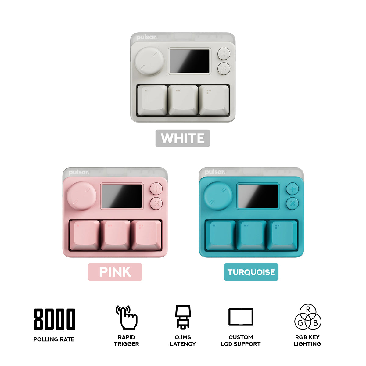 Pulsar XPad Mini 8K Polling Rate Wired Keyboard