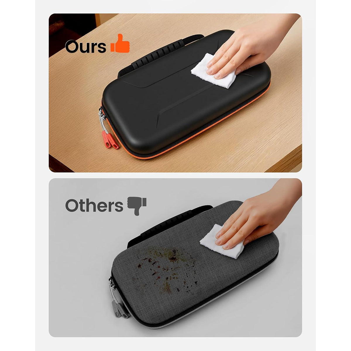 Transnovo PU leather Travel Carrying Case for Nintendo Switch 2 (Black) (NS2-CC06-1)
