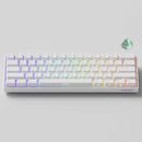 MonsGeek FUN60 Pro SP Shine-Through White Multi-Mode RGB Mechanical Keyboard (Akko Glare Magnetic Switch)