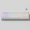 MonsGeek FUN60 Pro SP Shine-Through White Multi-Mode RGB Mechanical Keyboard (Akko Glare Magnetic Switch)