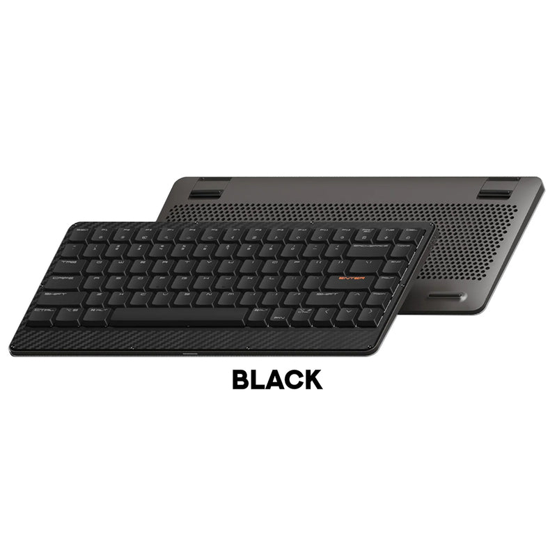 Lofree Edge 84 Key Dual Mode Low Profile Mechanical Keyboard (Black, Silver)