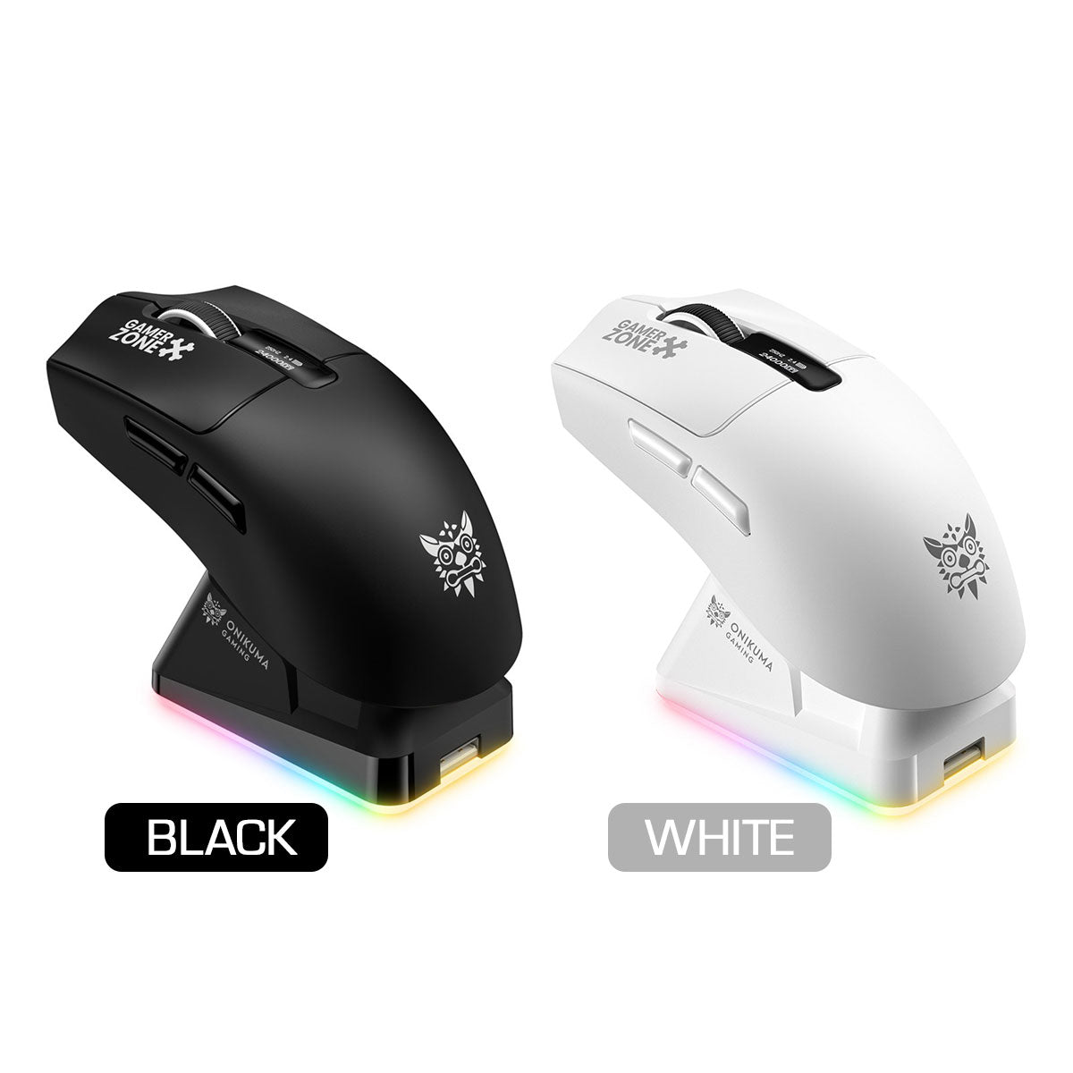 Onikuma DM10 Tri-Mode RGB Wireless Gaming Mouse