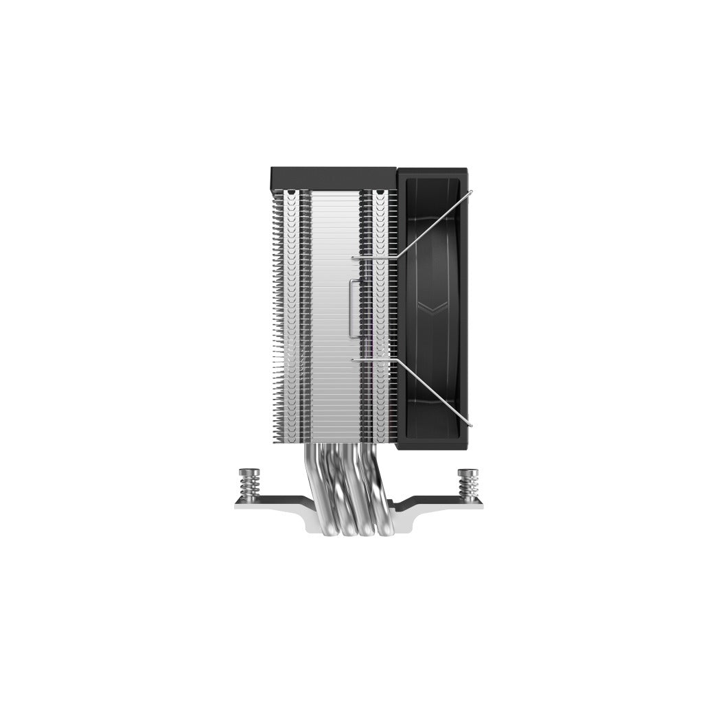 Sama X40L Compact CPU Air Cooler with Metal Finish, Industrial Look, Pair with ARGB 100mm Fan